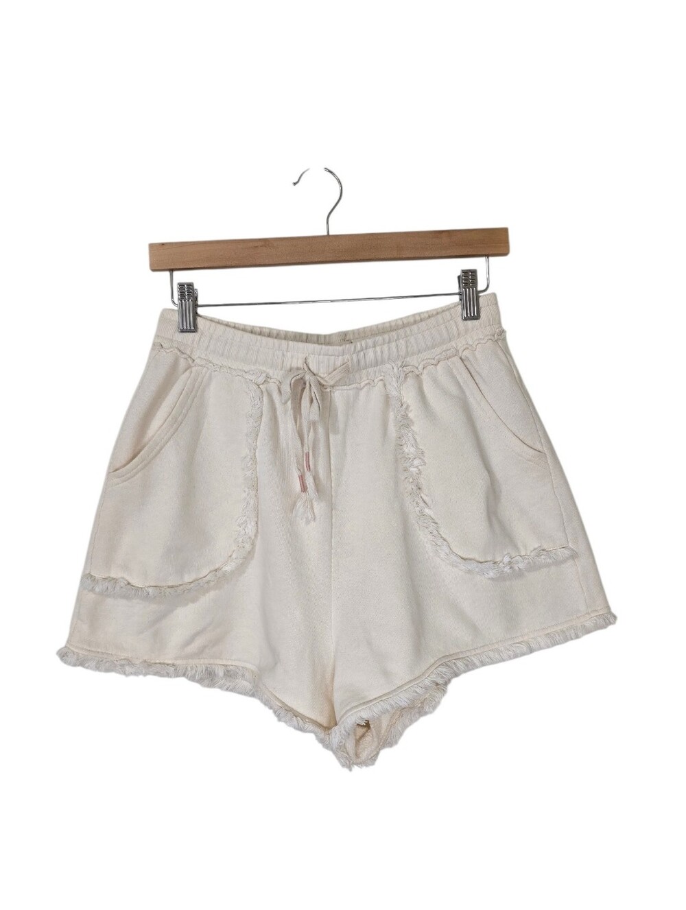 Spell Ivory Terry Shorts Women's Small Summer Beach Boho